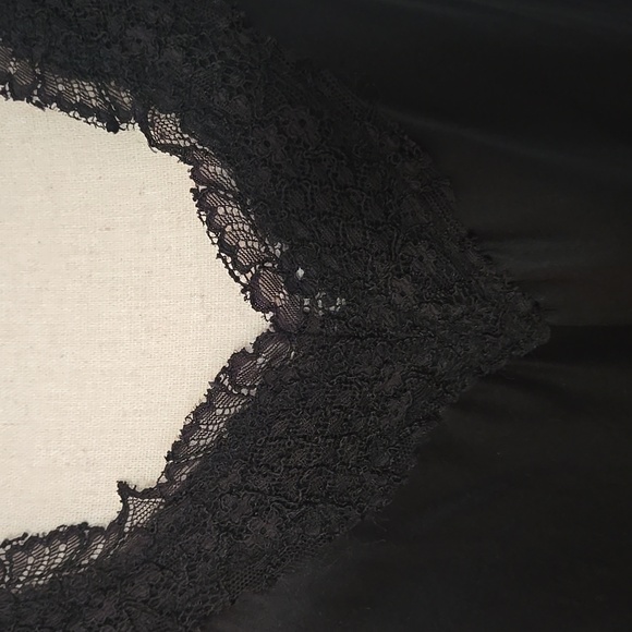CALYPSO ST BARTH Silk Lace Trim Black Camisole Adjustable Straps Sz Large - Picture 3 of 14